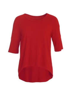 Bodilles Basic Red - du Milde basisbluse