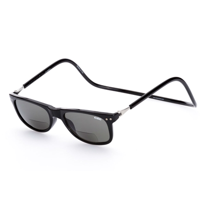 Sorte Clic solbriller - Asbury Bifocal Black