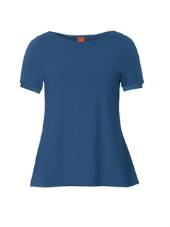 duAlberta Short Sleeve Sky Blue - du Milde basisbluse