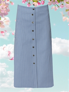 DULEAS STRIPES LIGHT BLUE/WHITE - du Milde nederdel
