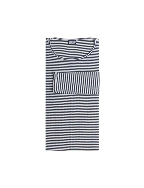 Fine Stripes Marine/Ecru (natur) - Regular