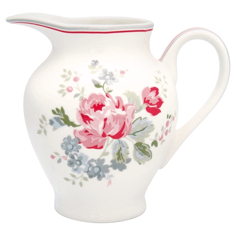 Creamer round Elouise white