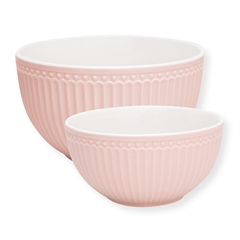 Serving bowl Alice pale pink set of 2