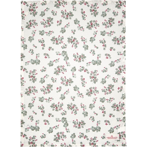 Tea towel Scarlett white