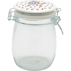 Storage jar Ellie white 0,75L