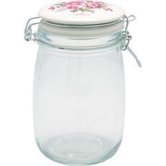 Storage jar Charline white 1L