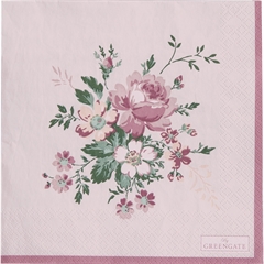 Napkin Marie dusty rose large 20pcs ~ få tilbage