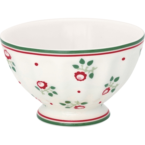 French bowl medium Abi petit white