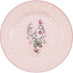 Kids plate Dina pale pink - Ø: 20 cm