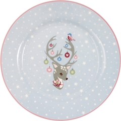 Kids plate Dina pale blue - Ø: 20 cm