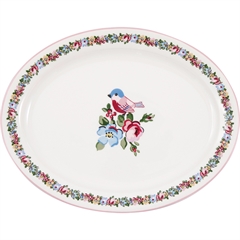 Oval serving plate Ellie white ~ B: 25½ cm L: 33 cm