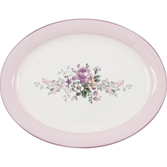 Oval serving plate Marie dusty rose ~ B: 25½ cm L: 33 cm