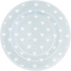 Small plate Penny pale blue