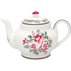 Teapot round Charline white
