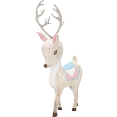 Decoration Bambi white large - H: 28 cm