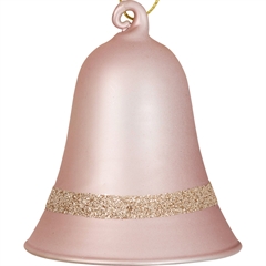 Bell glass Madison pale pink hanging