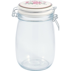 Storage jar Leonora white 1L