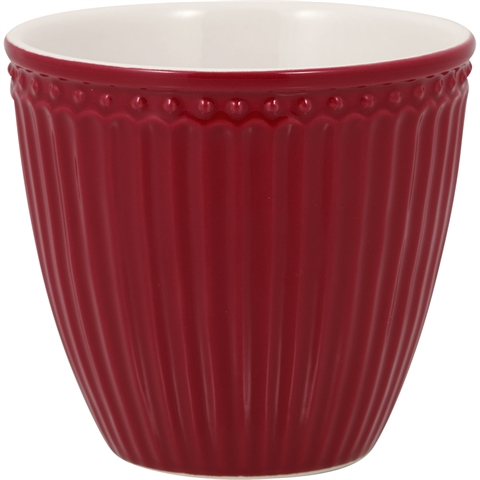 Latte cup Alice claret red 