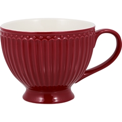 Tea cup Alice claret red 