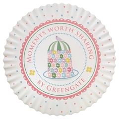 Coaster round Tenna white