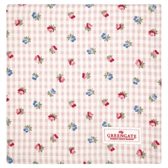 Tablecloth Viola check pale pink 100x100cm