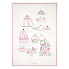 Tea towel Tenna white piece printed