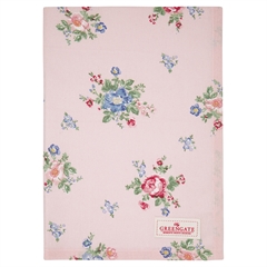 Tea towel Roberta pale pink