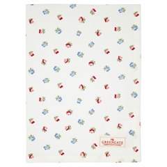 Tea towel Viola white