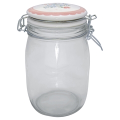 Storage jar Henrietta pale pink 1L