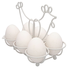 Egg holder Hen white