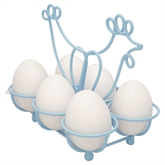 Egg holder Hen pale blue
