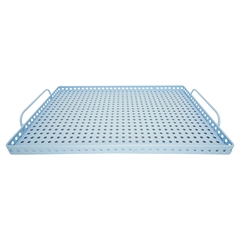 Tray pale blue rectangular large