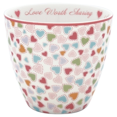 Latte cup Love pastel mix