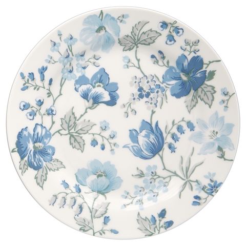 Plate Donna blue