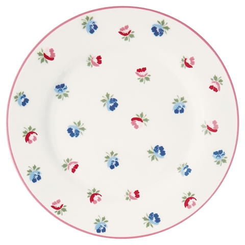 Plate Viola white - 1 stk tilbage