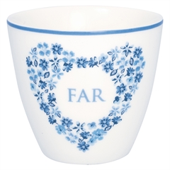 Latte cup Far heart blue