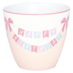 Latte cup Happy birthday white