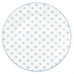 Plate Laurie pale blue