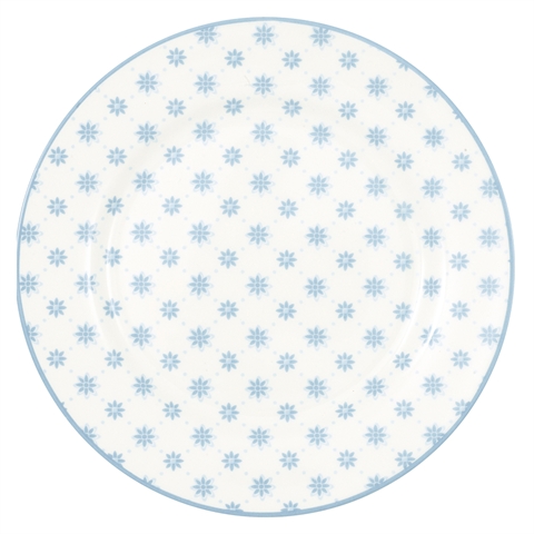 Plate Laurie pale blue
