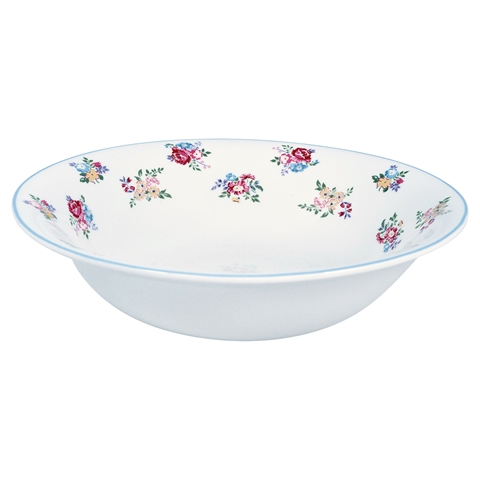 Salad bowl Elena petit white