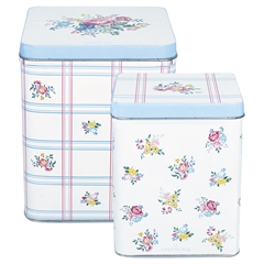 Square box Gaby white set of 2pcs