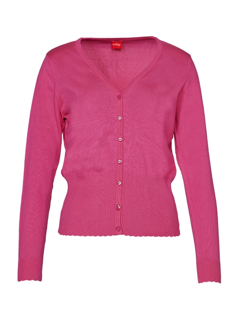 Heart Pink - du Milde basis cardigan