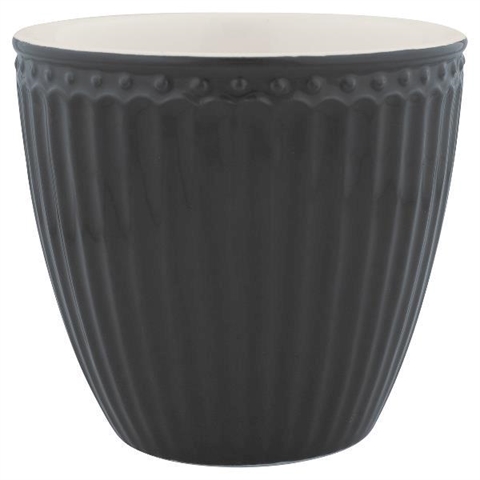 Latte cup Alice dark grey