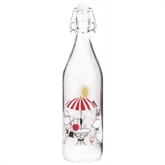 Glasflaske 1 ltr - Mumi troldenes sommer - Muurla design