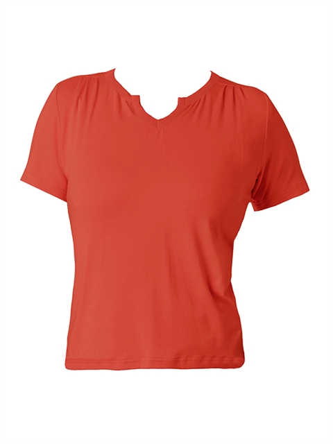 Petra Basic Coral - du Milde bluse