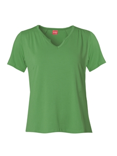 DUPETRA BASIC SHORT SLEEVE GRASSY GREEN - du Milde bluse