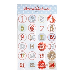 Sticker Julekalender 1-24