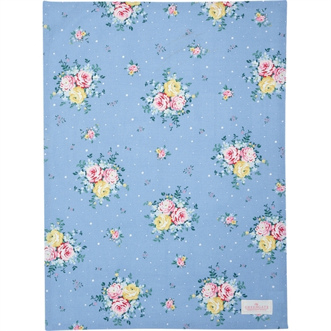 Tea towel Laura dusty blue