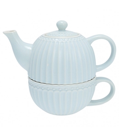 Tea-for-one GreenGate Alice pale blue