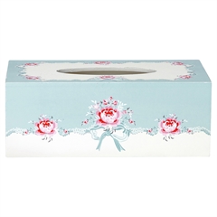 Tissue box GreenGate Betty mint - wood